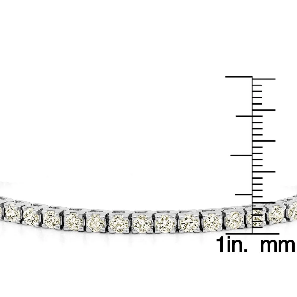 Auriya 2 1/3ct TW Round Diamond Tennis Bracelet 14k Gold - 8-inch sold by Zulily product image thumbnail 5