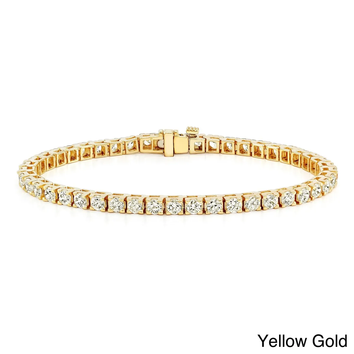 Auriya 2 1/3ct TW Round Diamond Tennis Bracelet 14k Gold - 8-inch sold by Zulily product image thumbnail 2