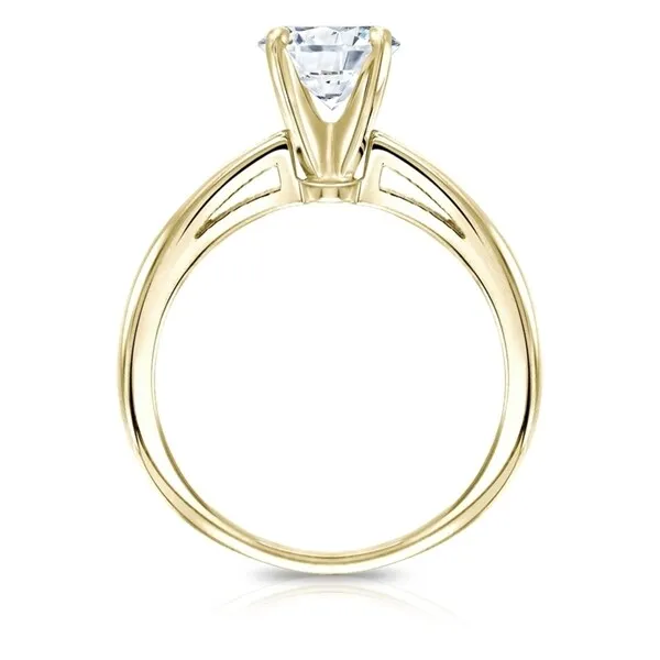 Auriya 18k Gold GIA Certified 1.00ct. TDW Round Solitaire Diamond Engagement Ring sold by Zulily product image thumbnail 5