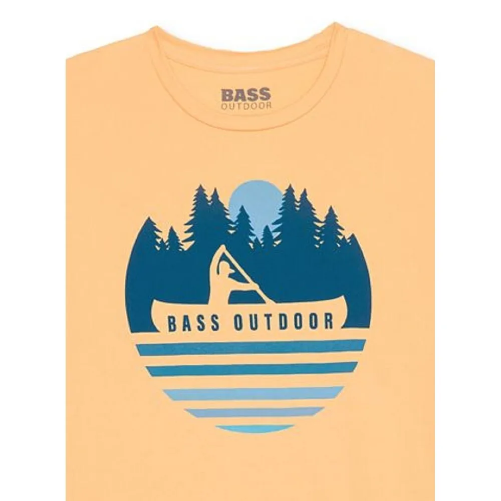 Bass Outdoor Men's Logo Graphic Tech T-Shirt Orange sold by Zulily product image thumbnail 3