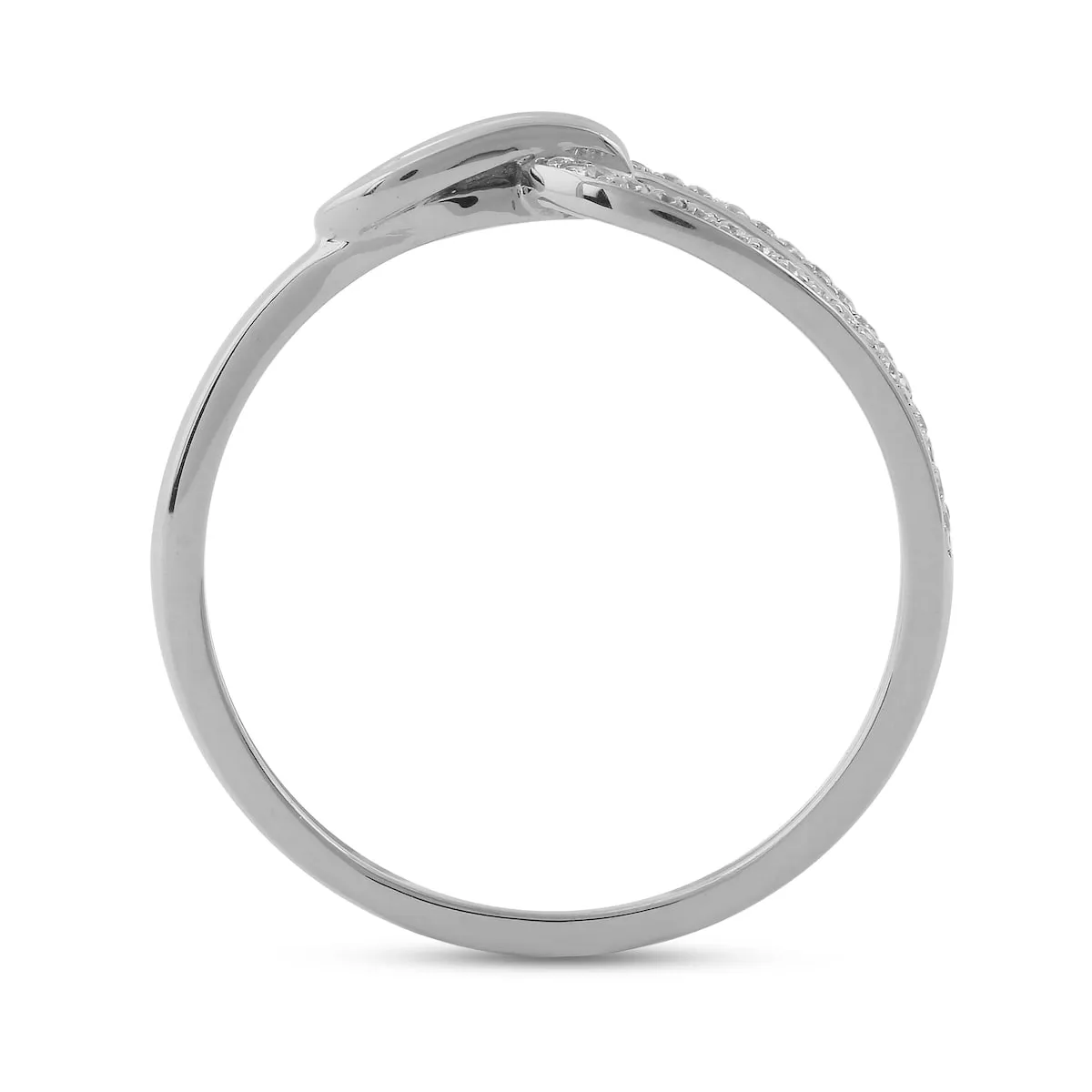 De Couer 10k Gold 1/10ct TDW Diamond Fashion Ring - Pink sold by Zulily