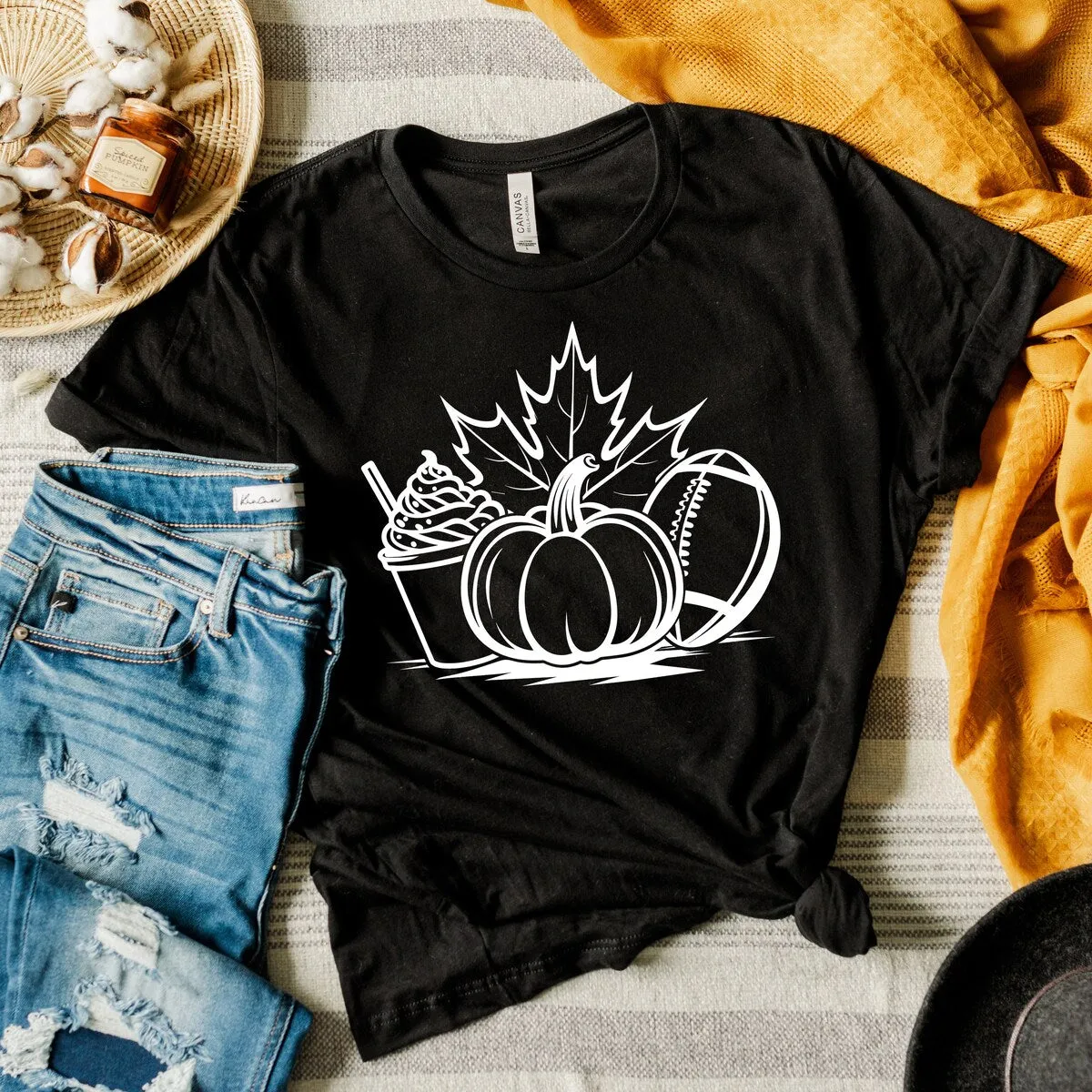 Fall Collage Short Sleeve Crewnneck Tee sold by Zulily