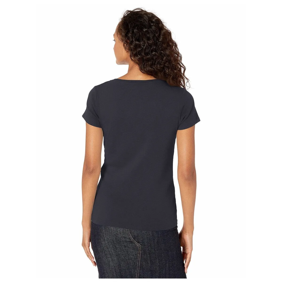 Tommy Hilfiger Women's V Neck T-Shirt Blue Size Small sold by Zulily product image thumbnail 3
