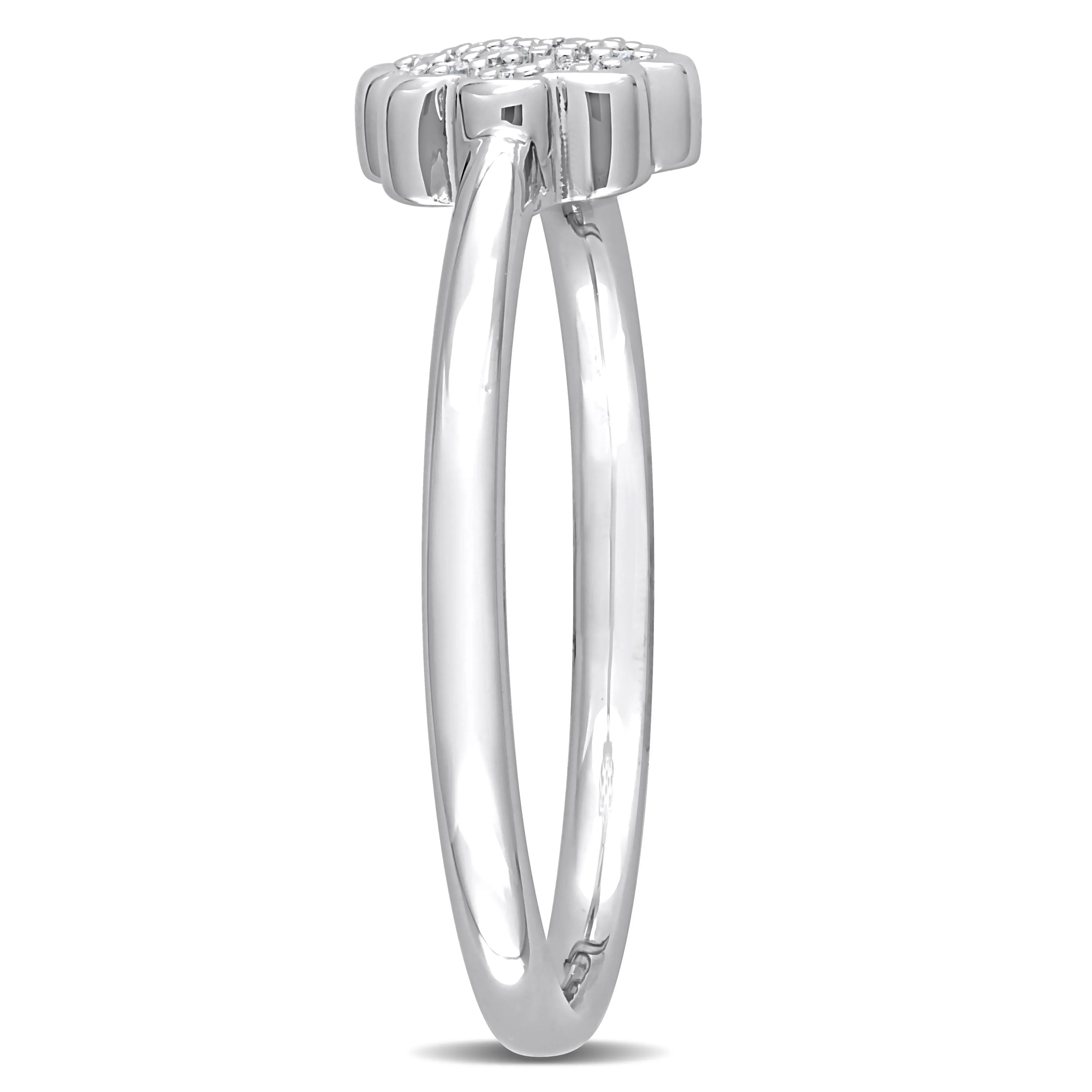 Miadora Diamond Accent Floral Ring in Sterling Silver sold by Zulily product image thumbnail 2