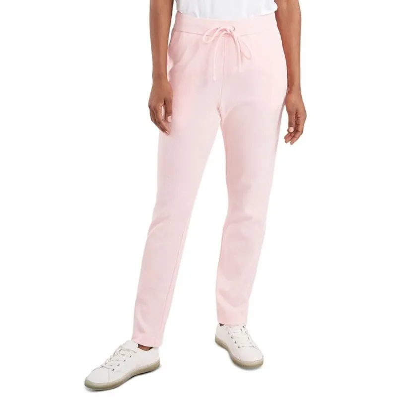 Riley & Rae Women's Cole Waffle Knit Drawstring Waist Pants Pink Size Small sold by Zulily