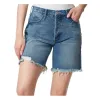 Jessica Simpson Women's Raw Hem High Rise Bermuda Shorts Blue Size 31 sold by Zulily