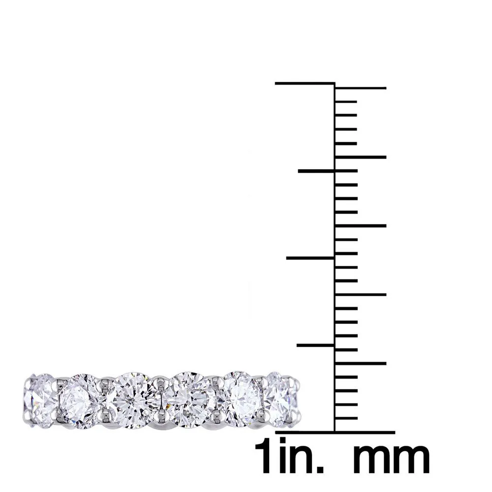 Miadora 18k White Gold 5ct TDW Diamond Full Eternity Ring sold by Zulily product image thumbnail 4