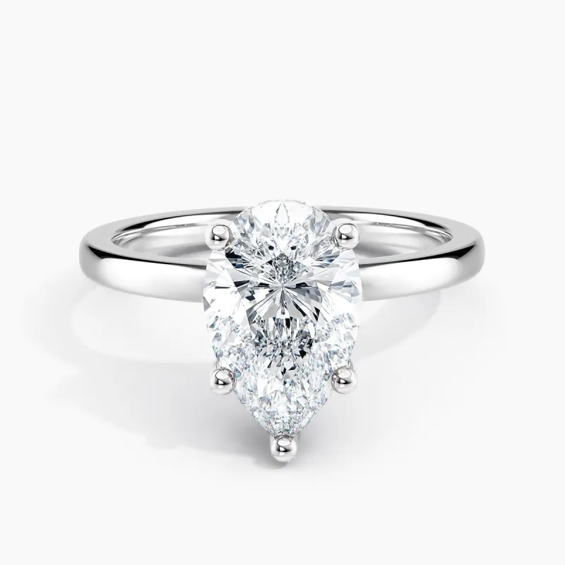 Auriya 14k Gold 1.25ctw Pear Shaped Hidden-Halo Lab Grown Diamond Engagement Ring sold by Zulily