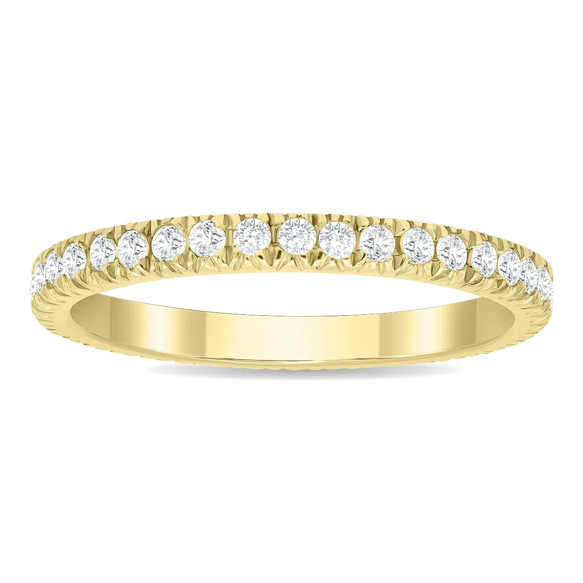 1/2 Carat TW Diamond Eternity Wedding Band in 10K Yellow Gold sold by Zulily