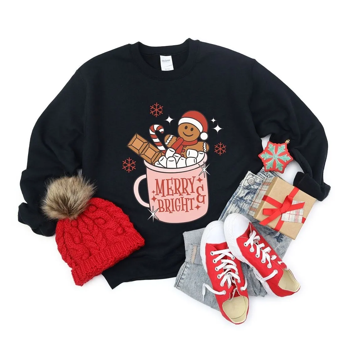 Merry and Bright Mug Graphic Sweatshirt sold by Zulily