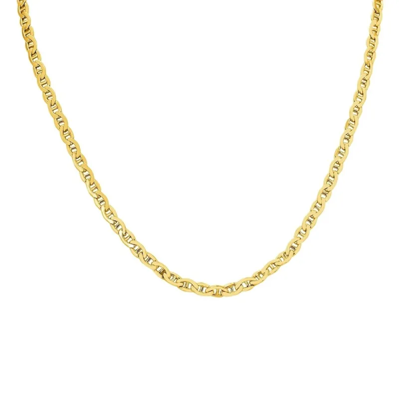 14K Yellow Gold Filled 4.2MM Mariner Link Chain with Lobster Clasp - 24 Inch sold by Zulily