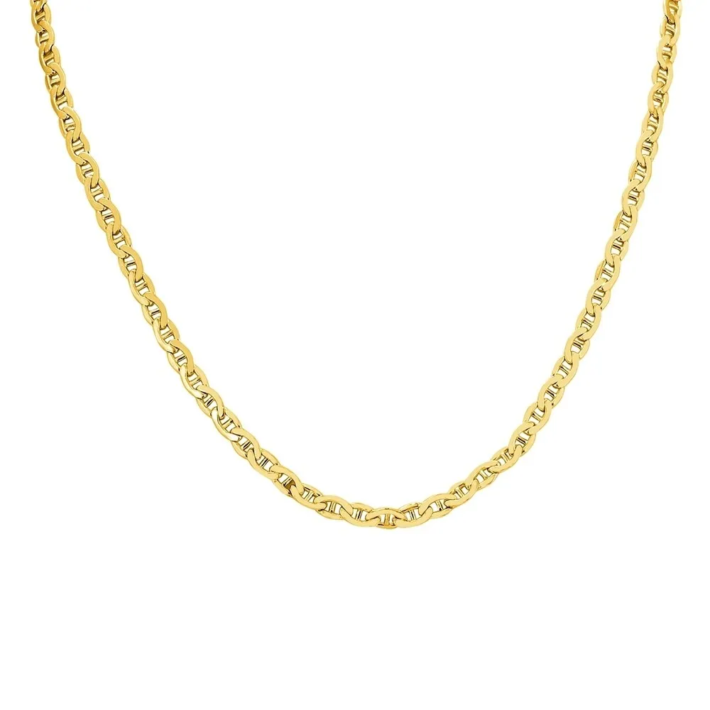 14K Yellow Gold Filled 4.2MM Mariner Link Chain with Lobster Clasp - 24 Inch sold by Zulily