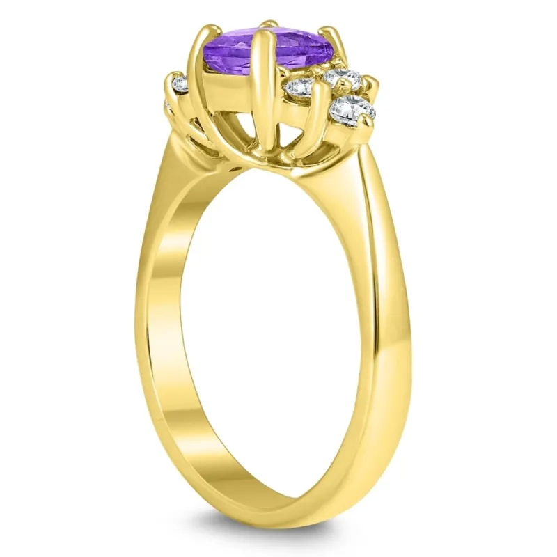 Auriya 18k Gold 8 1/2ct Oval Blue Sapphire Halo Diamond Engagement Ring 3/4ct TDW sold by Zulily