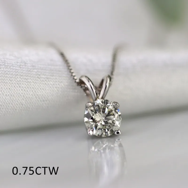 Auriya 18k Gold 1/2 to 1 1/4ct TDW Certified Clarity-enhanced Diamond Necklace (H-I, I1-I2 or I2-I3) sold by Zulily
