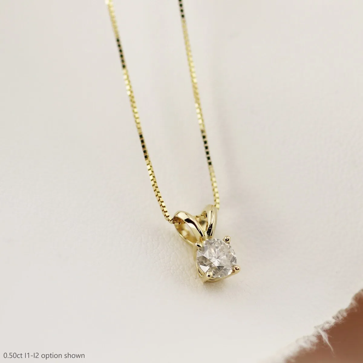 Auriya 18k Gold 1/2 to 1 1/4ct TDW Certified Clarity-enhanced Diamond Necklace (H-I, I1-I2 or I2-I3) sold by Zulily product image thumbnail 4