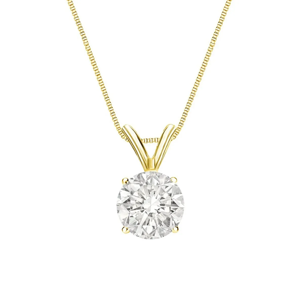 Auriya 18k Gold 1/2 to 1 1/4ct TDW Certified Clarity-enhanced Diamond Necklace (H-I, I1-I2 or I2-I3) sold by Zulily product image thumbnail 3