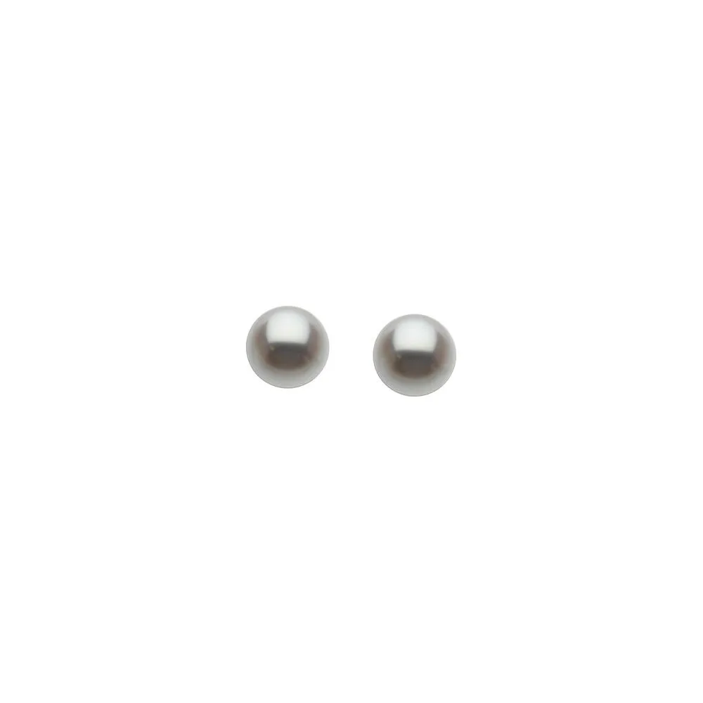 Curata 14k White 06x6mm Freshwater Cult Pearl Earrings sold by Zulily product image thumbnail 2