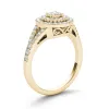 De Couer 3/4ct TDW Diamond Cluster Engagement Ring - Yellow sold by Zulily
