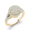De Couer 3/4ct TDW Diamond Cluster Engagement Ring - Yellow sold by Zulily