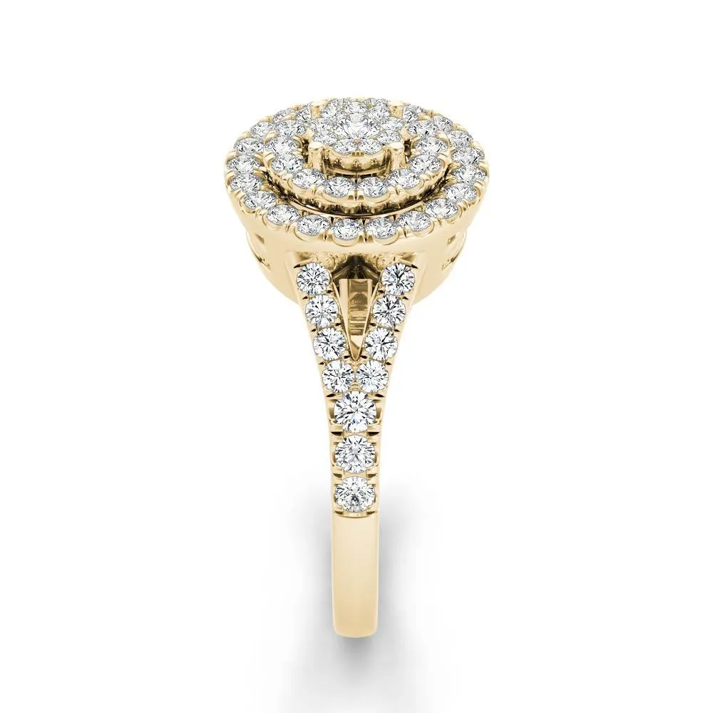 De Couer 3/4ct TDW Diamond Cluster Engagement Ring - Yellow sold by Zulily product image thumbnail 3