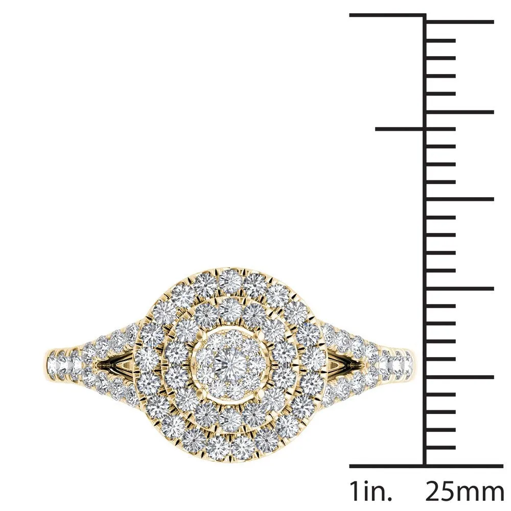 De Couer 3/4ct TDW Diamond Cluster Engagement Ring - Yellow sold by Zulily product image thumbnail 4