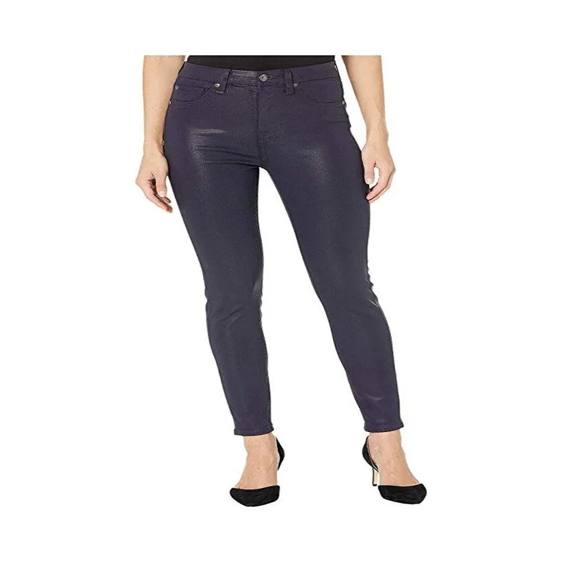 7 for All Mankind Women's High Waist Coated Skinny Jeans Blue sold by Zulily