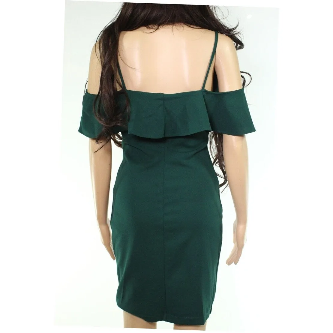 EMERALD SUNDAE Women's Spaghetti Strap Mini Dress Green Size Medium sold by Zulily product image thumbnail 2