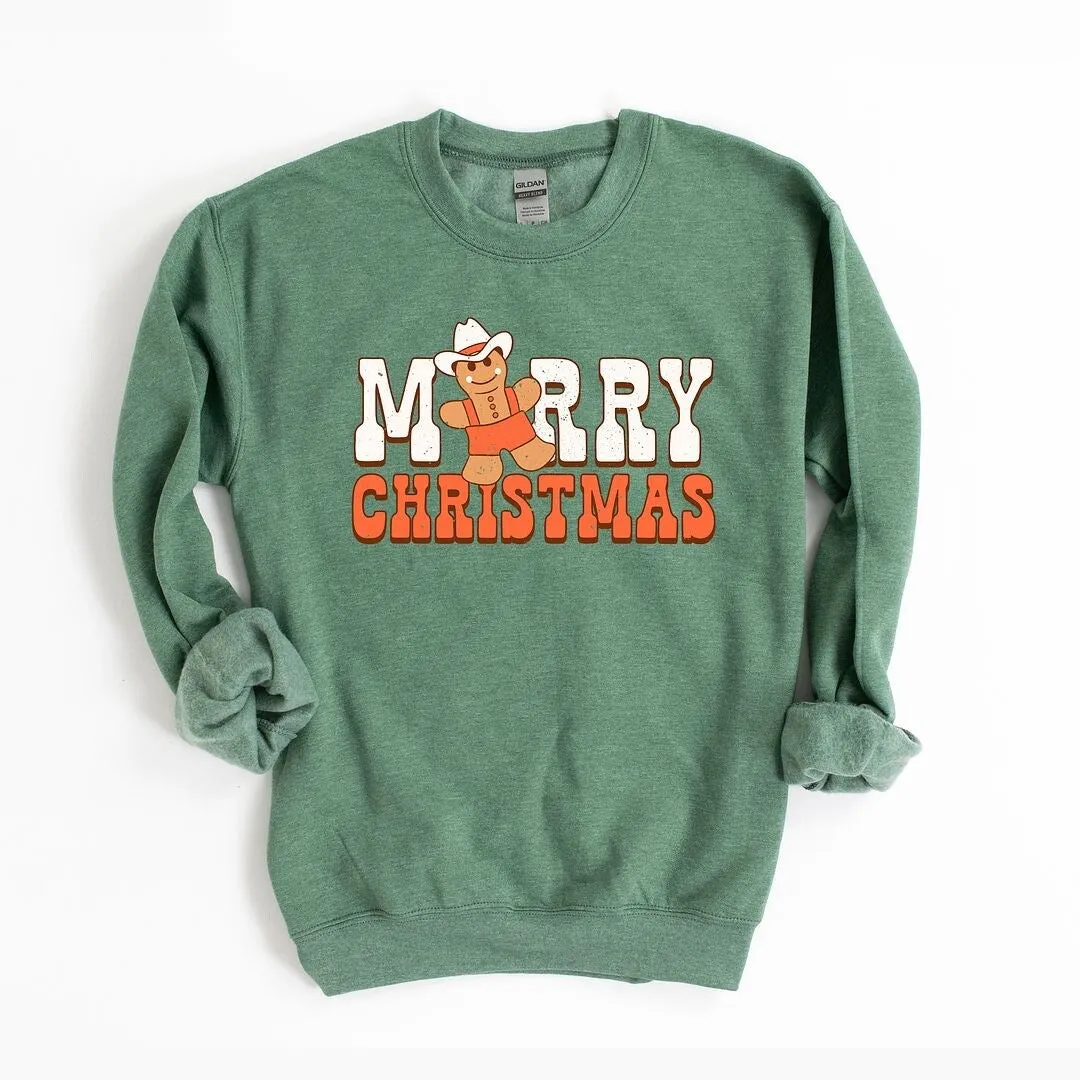 Merry Christmas Gingerbread Graphic Sweatshirt sold by Zulily product image thumbnail 2