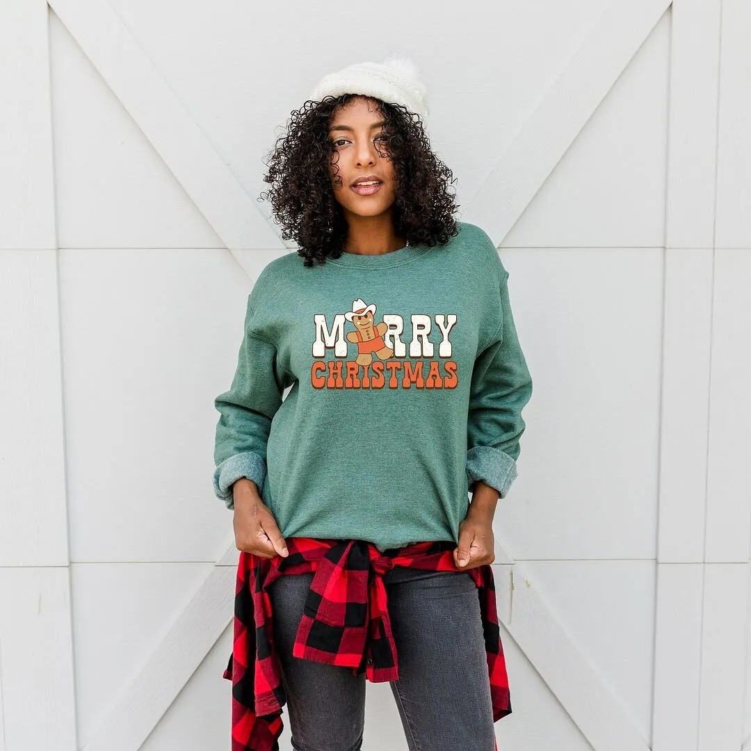 Merry Christmas Gingerbread Graphic Sweatshirt sold by Zulily product image thumbnail 3