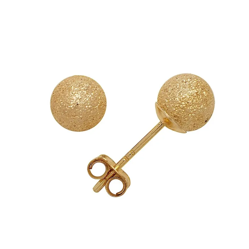 Curata 14k Yellow Gold 4-10mm Laser-Cut Ball Stud Earrings sold by Zulily