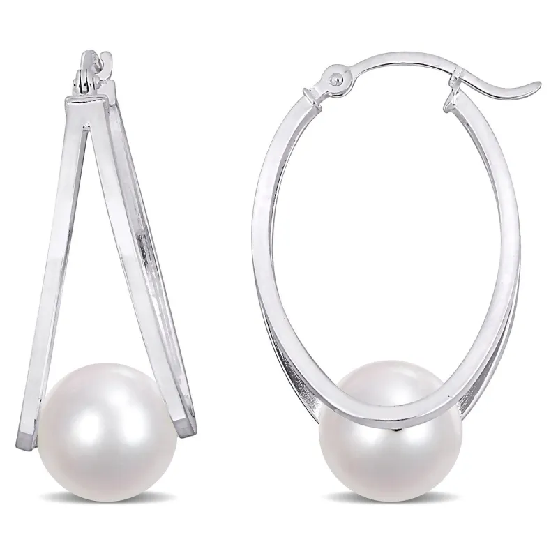 Miadora 8-8.5mm Cultured Freshwater Pearl Earrings in Sterling Silver sold by Zulily