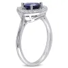 Miadora Sterling Silver Created Blue and White Sapphire Cocktail Ring sold by Zulily