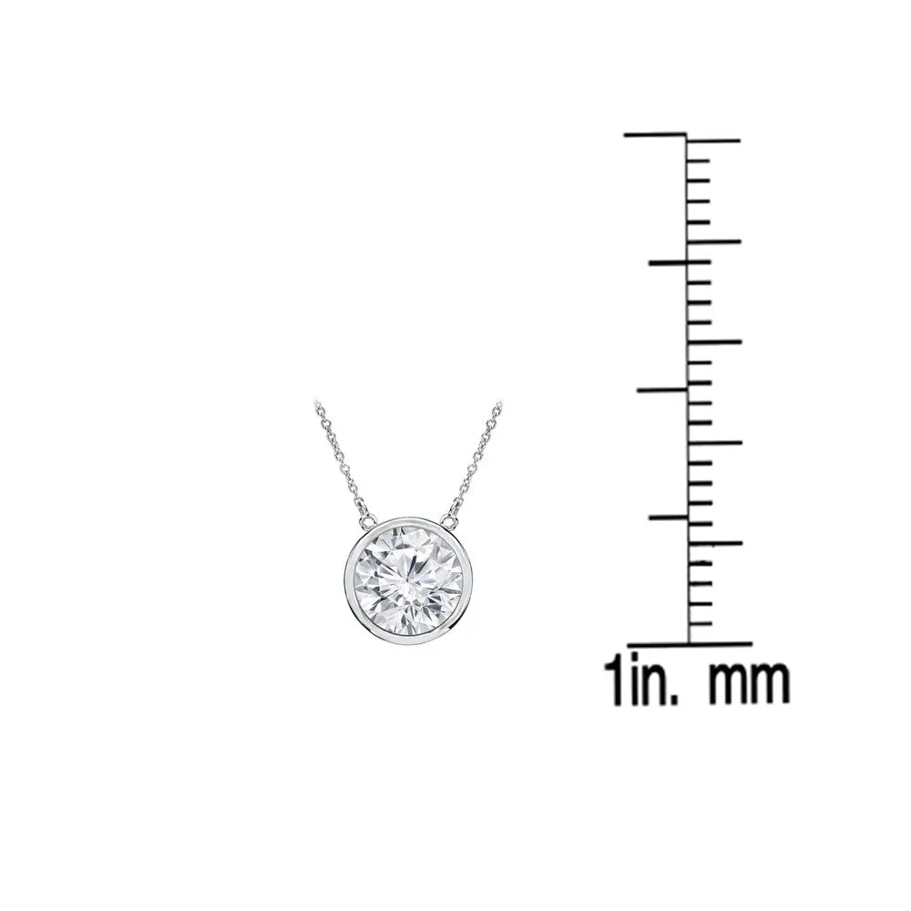 Auriya 3/4ctw Round Solitaire Diamond Necklace 14k Gold Bezel-set - 5.9mm sold by Zulily product image thumbnail 5