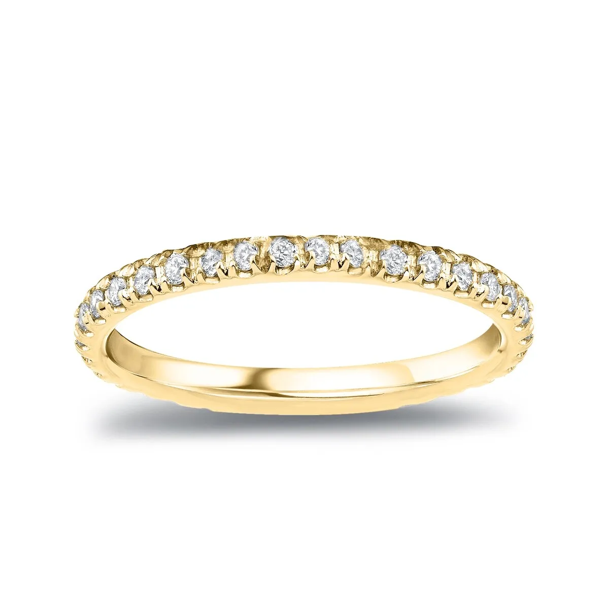 Auriya 1/4ctw Round Diamond Wedding Band 14k Gold sold by Zulily product image thumbnail 5