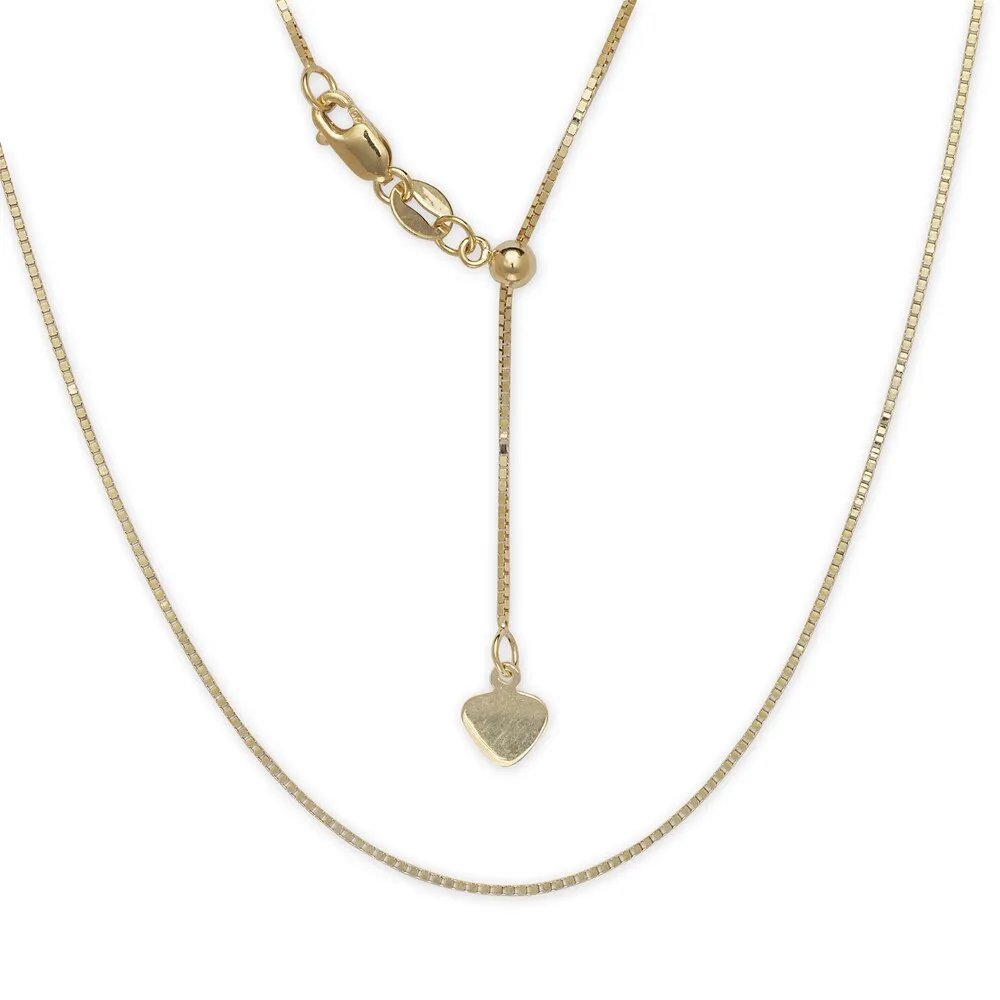 10k Gold Box Adjustable Chain sold by Zulily product image thumbnail 3