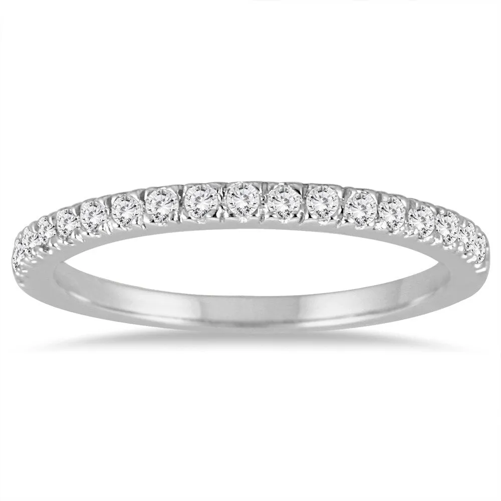 1/3 Carat TW Diamond Wedding Band in 14K White Gold sold by Zulily