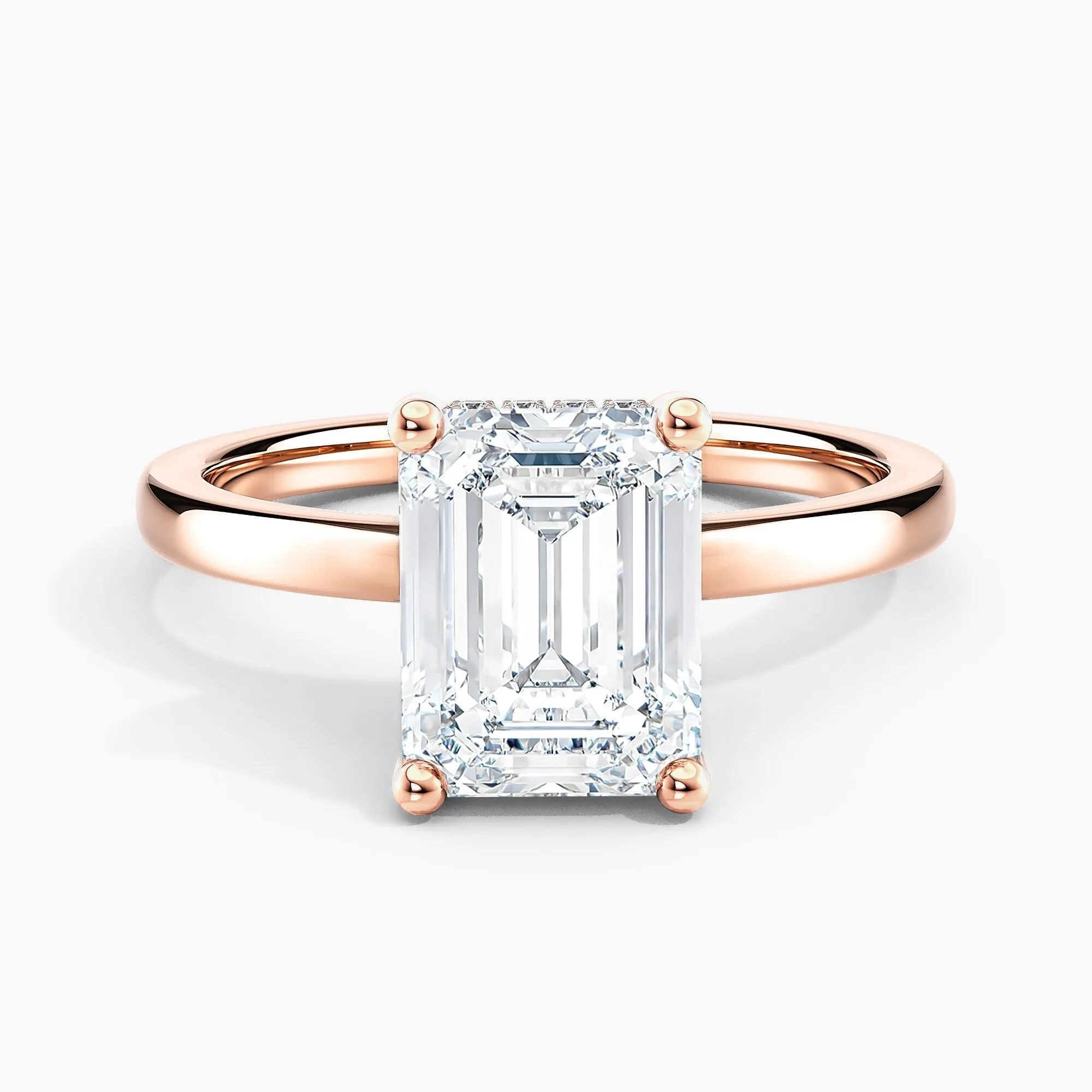 Auriya 14k Gold 1.25ctw Emerald Hidden-Halo Lab Grown Diamond Engagement Ring sold by Zulily product image thumbnail 3