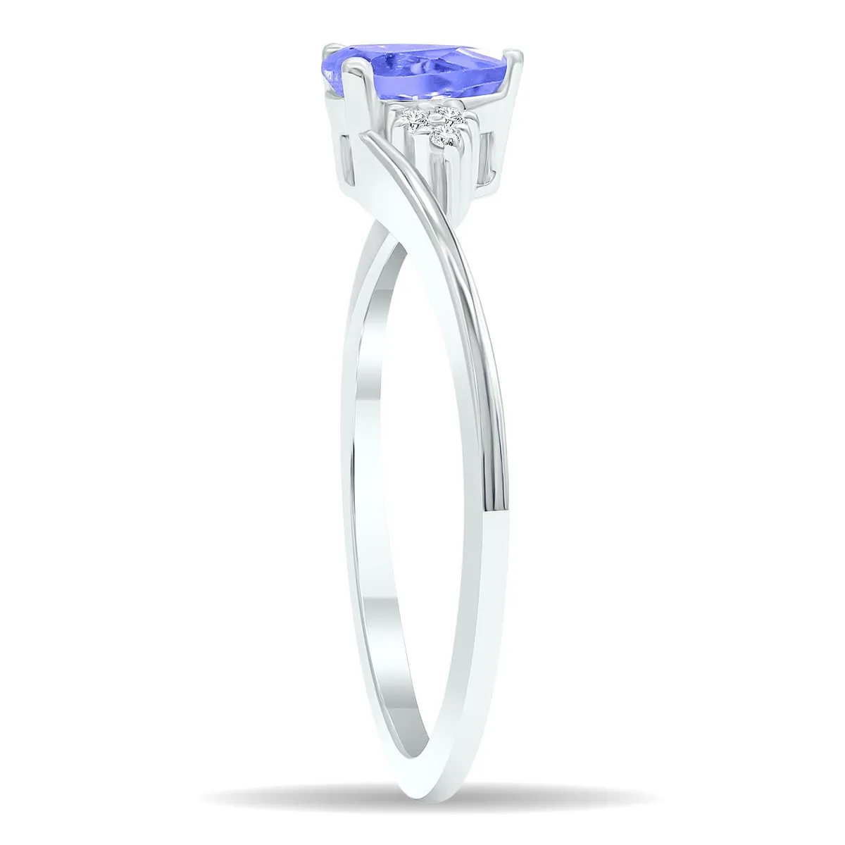 Women's Tanzanite and Diamond Tierra Ring in 10K White Gold sold by Zulily product image thumbnail 3