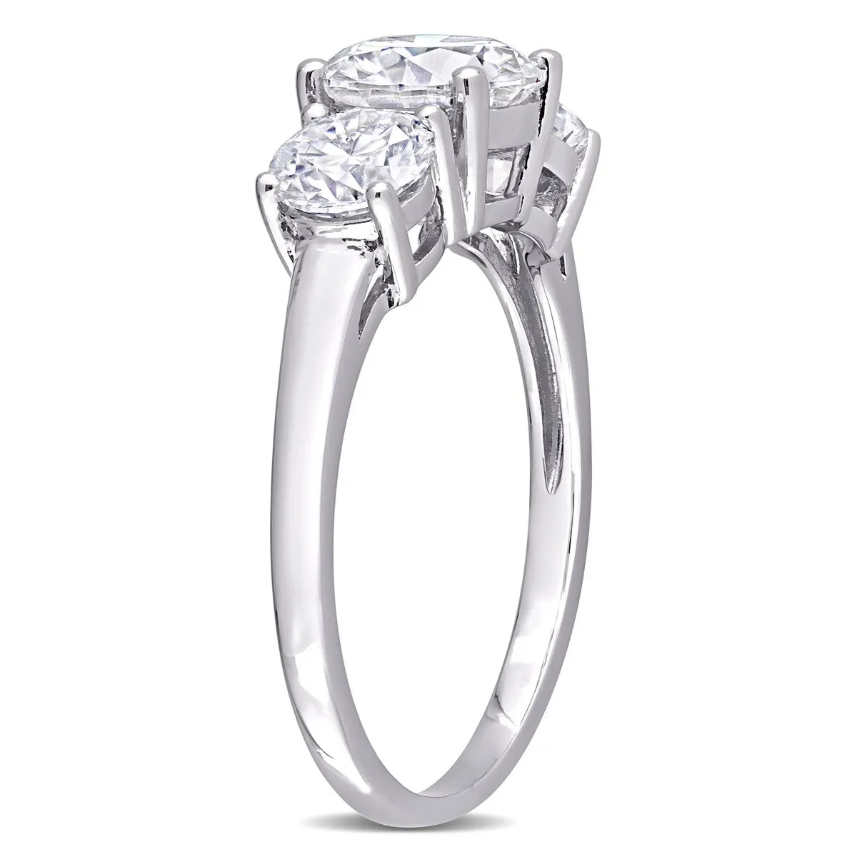 Miadora 2 1/4ct DEW Moissanite 3-Stone Engagement Ring in Sterling Silver sold by Zulily product image thumbnail 4
