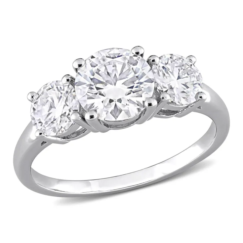 Miadora 2 1/4ct DEW Moissanite 3-Stone Engagement Ring in Sterling Silver sold by Zulily