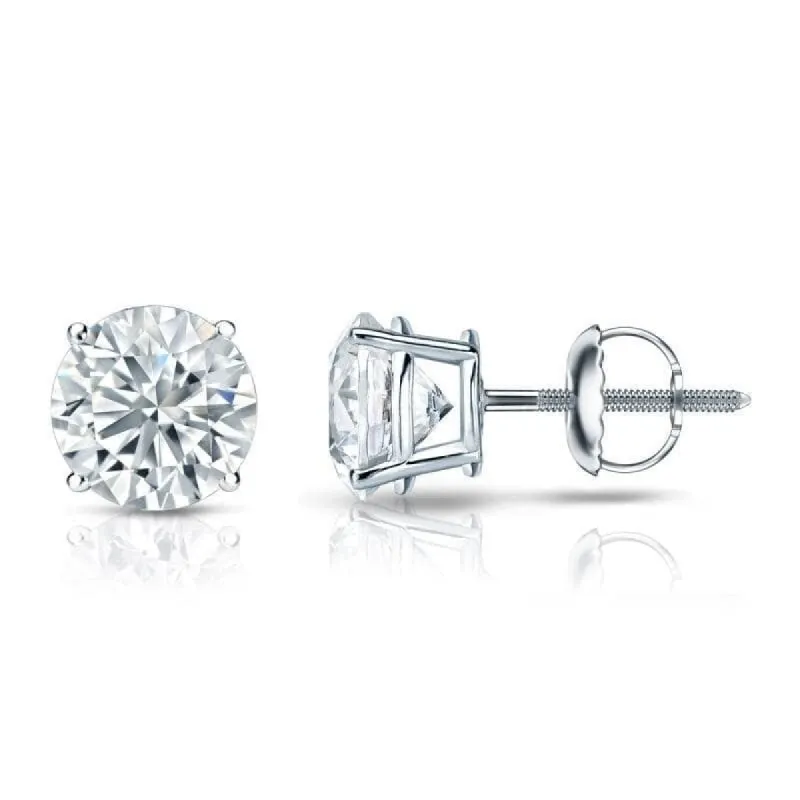 Auriya 2 1/2ctw Round Diamond Stud Earrings 14K Gold Certified sold by Zulily