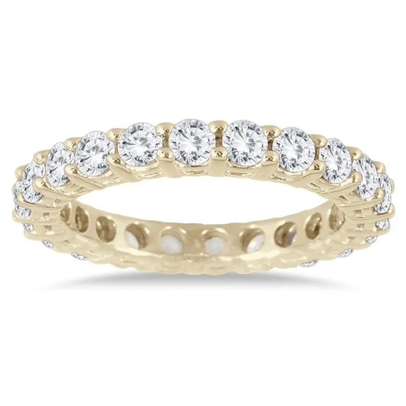2 Carat TW 14K Yellow Gold Diamond Eternity Band sold by Zulily