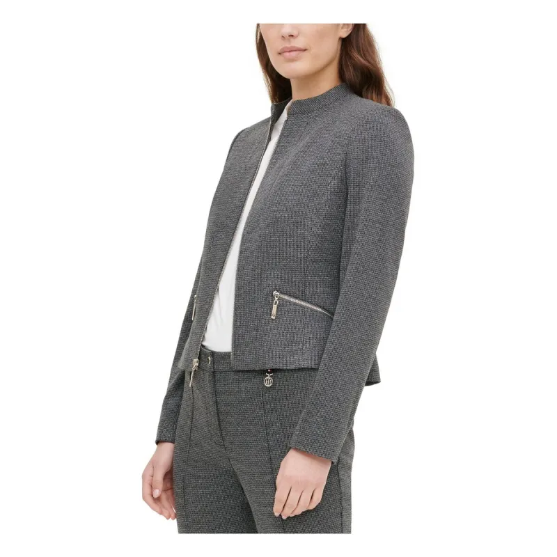 Tommy Hilfiger Women's Zip Front Jacket Black Size 16 sold by Zulily