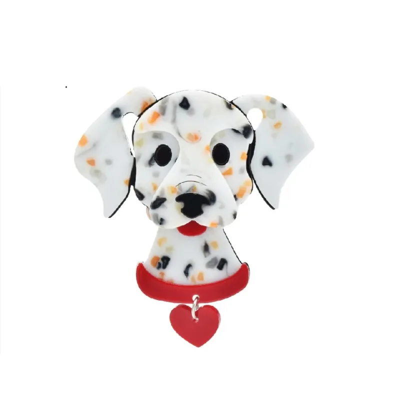 Don't AsK Dalmatian With Red Collar Brooch Pin sold by Zulily
