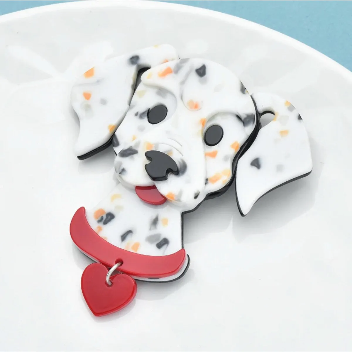 Don't AsK Dalmatian With Red Collar Brooch Pin sold by Zulily product image thumbnail 2