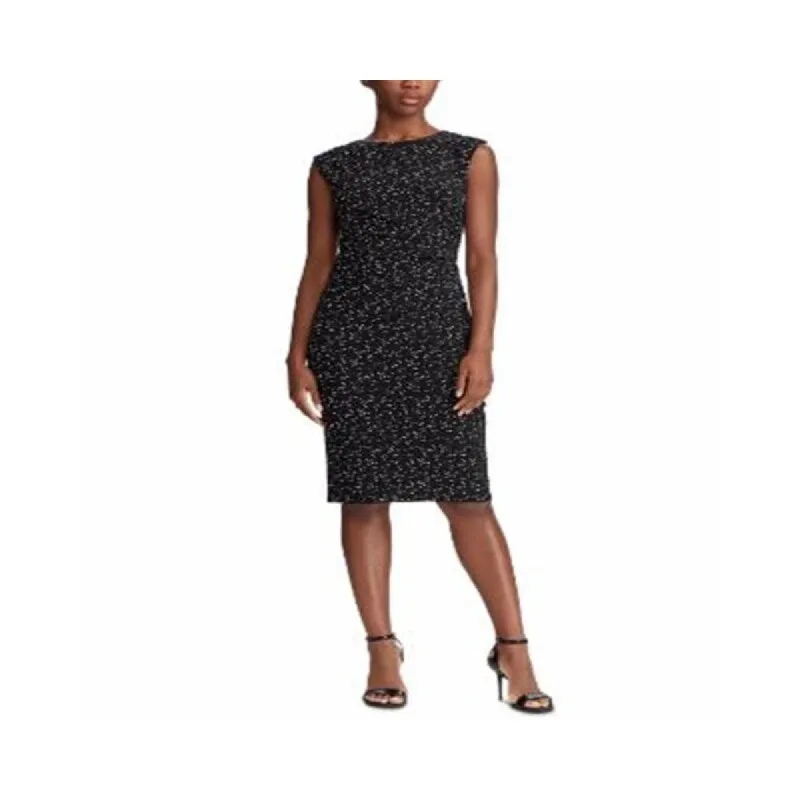 Ralph Lauren Women's Print Jersey Dress Black Size 2 Petite sold by Zulily