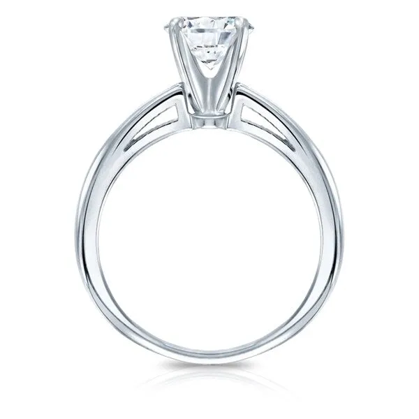 Auriya 14k Gold GIA Certified 1.00 carat TW Round Solitaire Diamond Engagement Ring sold by Zulily product image thumbnail 2