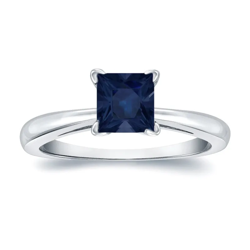 Auriya 14k Gold Princess-cut Sapphire Solitaire Engagement Ring 1/2ct TGW sold by Zulily