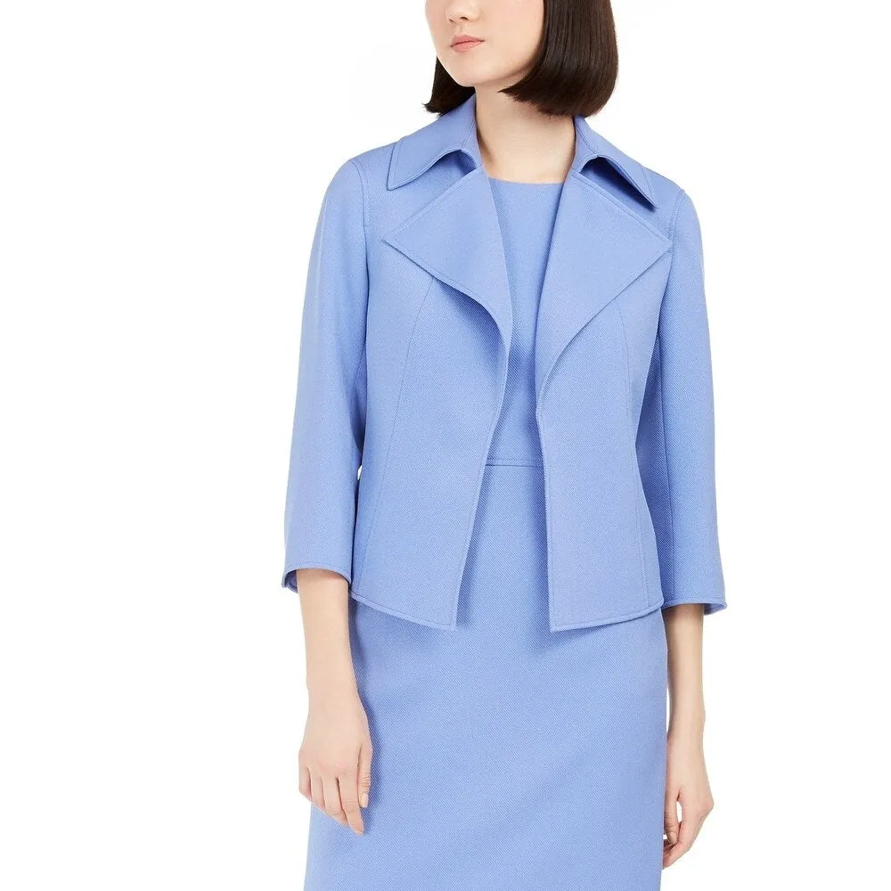 Anne Klein Women's Tweed Cropped Jacket Blue sold by Zulily product image thumbnail 3