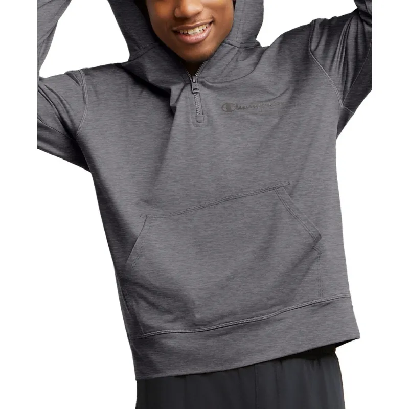 Champion Men's All Day Mvp Quarter Zip Hoodie Gray Size Medium sold by Zulily